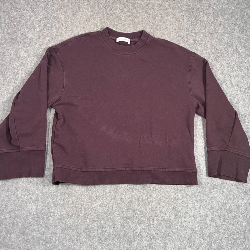 The Frankie Shop Chocolate Brown Talia Sweatshirt Wide Sleeve Sweater Size M